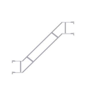 Aluminium-Außengeländer für Treppe 257