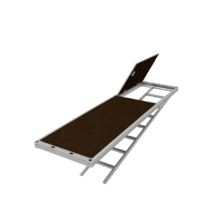 Alu-Sperrholz-Durchstieg mit Leiter STANDARD 250×63