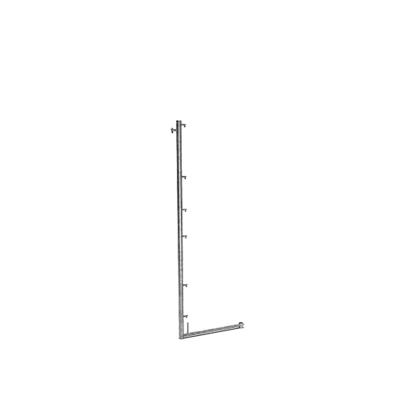 Montante parapetto with deck safety lock 200×74