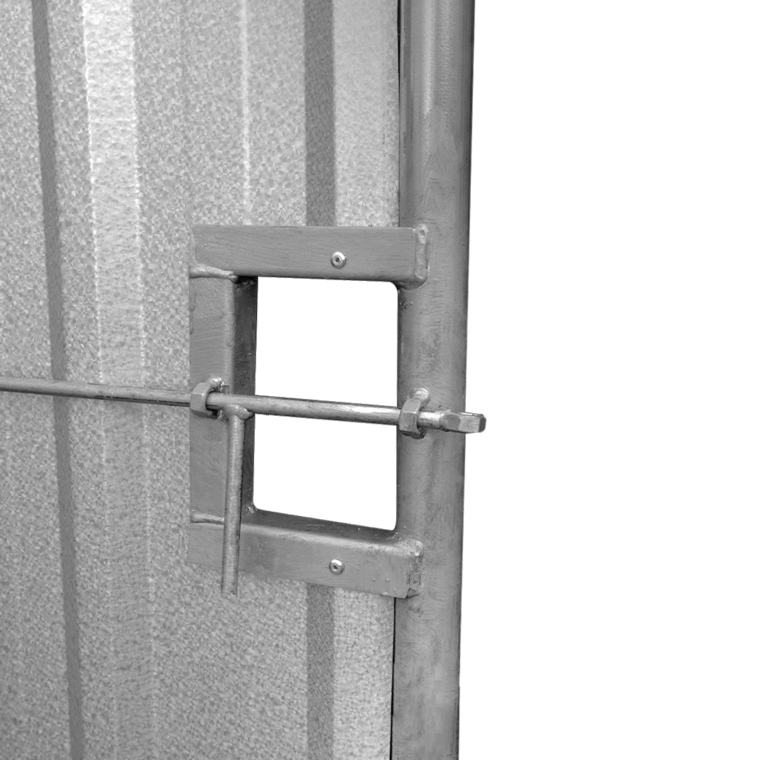 Solid pedestrian gate with bolt 120 × 200 cm - Image 2